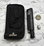 Leviton 200X Fiber Optic Microscope CA-023-49800-000 W/ Padded Case (untested). Fixed Price $33.58.