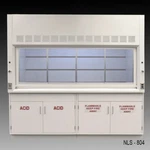 Fisher American 8' Bench Fume Hood / Acid & Flammable Storage E2-030. Fixed Price $12950.00.