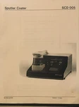 Bal-tec Sputter Coater SCD-005 Operating Instructions Manual Oem. Fixed Price $19.99.