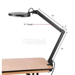 Global Industrial 5 Diopter Led Magnifying Lamp With Covered Metal Arm, Black. Fixed Price $89.95.