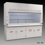 Fisher American 8' Laboratory Fume Hood / Flammable & Acid Storage E2-151. Fixed Price $12950.00.