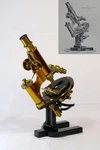 Antique Carl Zeiss Stand Ia Microscope 1895 Brass Research Model SN.26309. Fixed Price $4285.00.