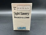 Bausch & Lomb Sight Savers Classic Metal Eyeglass Loupe 814178 Watchmakers 4X 7X. Fixed Price $39.95.