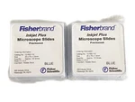 (144) Fisherbrand Precleaned Glass Inkjet Plus Microscope Slides 25X75X1MM. Fixed Price $65.99.