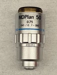 Olympus Mdplan 50 Microscope Objective Lens, F=180. Fixed Price $149.99.