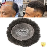 Afro Curl Mens Toupee Full Poly Skin Pu African American Hair System Replacement. Fixed Price $179.00.