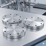Mdc DN63-BLNK 3.38" Conflat Blank Flange 304L Stainless Uhv Audited Used. Fixed Price $75.00.