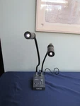 Amscope LED-8WD Watt Dual Gooseneck Microscope Spot Lights With Warranty. Fixed Price $100.00.