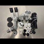 Zeiss F = 125/16 Surgical Microscope Binocular And Accessories. Fixed Price $795.00.