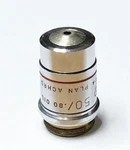 Ao 1016 American Optical 50X Plan Achro Oil Iris Diaphragm Microscope Objective. Fixed Price $85.00.