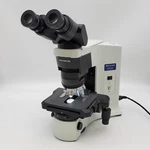 Olympus Microscope BX45 With Tilting Head And 100X Objective. Fixed Price $5445.00.