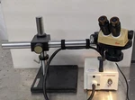 Leica Stereozoom 6 Plus Binocular Microscope Schott Fostec Stand & Illuminator. Fixed Price $750.00.