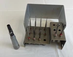 Hall Zimmer Osteon 5056-07 Burr Rack W/ 5056-11 High Speed Ototome Otology. Fixed Price $250.00.