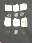 Lot Of 6 Biconvex - D=38MM ,fl= 150MM Lens. Fixed Price $40.00.