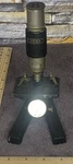 Vintage Carl Zeiss Jena Black Microscope Cast Iron Base Aluminum Arm. Fixed Price $84.95.