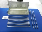 E7335 Zimmer Long Flexible Reamer Set With Case. Fixed Price $750.00.