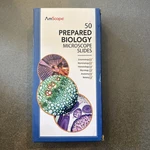 Amscope PS50 49PC Homeschool Biology Prepared Microscope Glass Slides. Fixed Price $24.99.