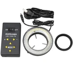 Amscope 144-LED Four-zone Adjustable Microscope Ring Light W/ Adapter 110-220V. Fixed Price $142.99.