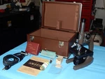 Swift Microscope Box Set Illuminator Differential Color Contrast, Made Japan. Fixed Price $169.00.
