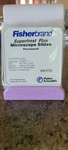 Fisher Brand Super Frost Microscope Slides 25X75X1.0MM Cat No 12-550-143. Fixed Price $15.00.