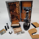 Antique Carl Zeiss Jena Germany Microscope NO252003 W/ Cabinet Optics Accsories. Fixed Price $237.99.