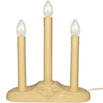 Celebrations 3-LIGHT Electric Candolier, Orange Bulbs, Classic Holiday Decor. Fixed Price $19.57.
