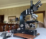 Vintage Cooke Troughton & Simms M4000 Large Trinocular Research Microscope C1960. Fixed Price $1067.92.