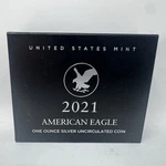 American Eagle 2021 One Ounce Silver Uncirculated Coin West Point (w) 21EGN. Fixed Price $94.94.
