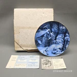 Vtg Artaffects 1989 Winter Mindscapes American Blues Snowbound Collector Plate. Fixed Price $11.99.