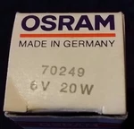 Osram 70249 6V 20W Bulb With Collar, One Pair. Fixed Price $50.00.