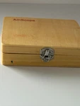 Amscope Prepared Microscope Slide Set With Hinged Wooden Storage Case. Fixed Price $18.00.