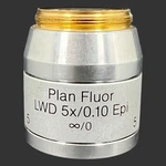 Vtg Reichert Austria Plan Fluor Lwd 5X/0.10 Epi Objective Microscope Lens. Fixed Price $149.99.