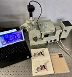 Aus Jena Metaval Nomarski Inverted Trinocular Metallurgical Microscope. Fixed Price $23000.00.