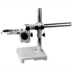 White Single Arm Boom Stand For Stereo Microscope Tube Mount 76MM Focus Block. Fixed Price $264.99.