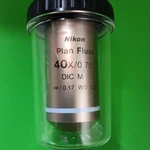 Nikon Plan Fluor 40X/0.75 Dic Microscope Objective Lens CFI60 M25 Mount. Fixed Price $639.49.