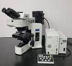 Olympus Microscope BX61 Fish Fluorescence In Situ Hybridization With 100X. Fixed Price $12995.00.