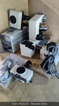 Defective Olympus BH2 Rfca Fluorescence Microscope With 4 Apo Objectives G3D. Fixed Price $1500.00.