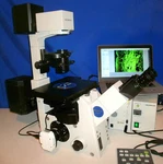 Olympus IX81 F-3 Microscope Inverted Fluorescence Automated Live Cell. Fixed Price $14950.00.