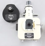 Nikon Microphot Nomasrki Dic Phase Contrast Dark Field Condenser Set Microscope. Fixed Price $2999.99.