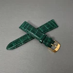 Genuine American Alligator Watch Band Strap Hand Crafted Italy 20MM Emerald. Fixed Price $89.95.