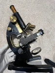 Vintage Antique Carl Zeiss Jena Microscope Germany Solid Brass Base Working!. Fixed Price $380.00.