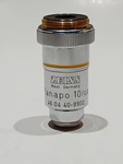 Carl Zeiss Planapo 10X/ 0.32 160 - Microscope Objective Lens Yellow Band. Fixed Price $400.00.