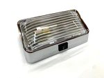 Chrome Universal Interior Dome Light W/ Switch & 1156 Bulb United Pacific 31427. Fixed Price $12.99.