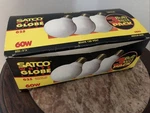 Satco S3832 60W 120V Decorative Satin White Globe Light Bulbs G16.5 - 3PACK. Fixed Price $24.95.