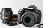 Near Mint Nikon D5300 24.2 Mp Dslr Camera +18-55MM 40MM Micro Lens(shot 1108). Fixed Price $469.99.