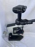 Russian Lomo Microscope With Zenit Camera. Fixed Price $380.00.