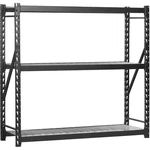 Edsal 77"W X 24"D 72"H Steel Welded Storage Rack Industrial Strength Heavyduty. Fixed Price $234.00.