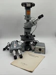 American Optical Spencer 1036 Binocular Microscope W/ 1051 Illuminator Kodak Cam. Fixed Price $150.00.