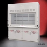 6' Chemical Fume Hood W/ Flammable Storage Dual Sash Valves E1-107. Fixed Price $11950.00.