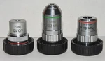 Lot Of 3 Amscope PA20X Plan Achromatic Microscope Lenses. Fixed Price $69.99.